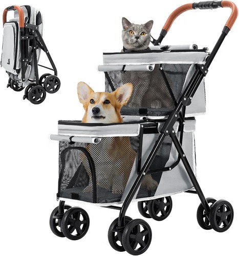 Lpotius double pet - pet, stroller