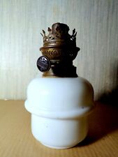 LAMPE PETROLE MATADOR Opaline Bobeche Laiton Kerosene Lamp Ehrich & Graetz c1900