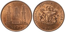Nigeria - 1 Kobo 1973-1991