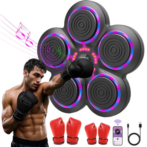 Machine boxe musicale led - machine,