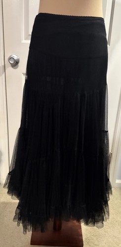 Goth line midi skirt - goth, a-line