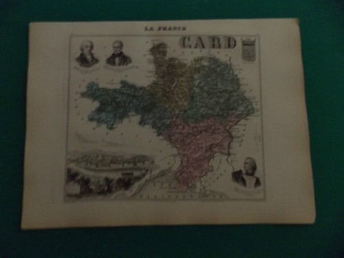 Gard carte atlas - gard,