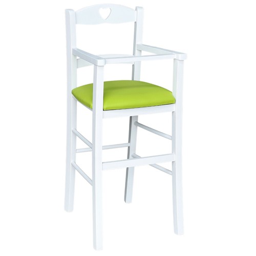 Chaise haute bois blanc - chaise,