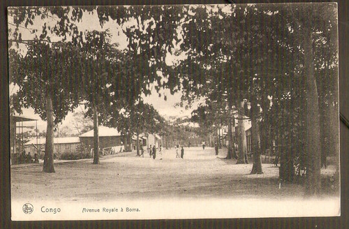 Congo belge boma cpa avenue - cpa,
