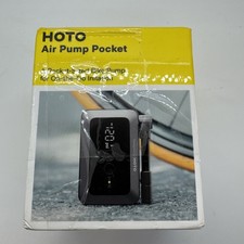 HOTO Mini Electric Bike Tire Pump 150PSI Portable Air Pump with Gauge – Black