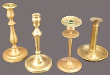 Lot de 4 bougeoirs en laiton