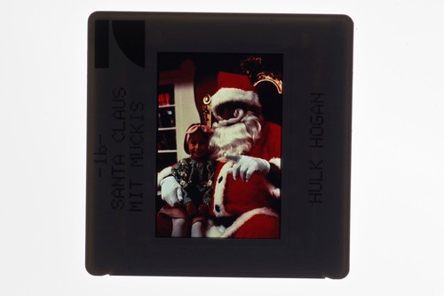 Santa with muscles hulk - with,