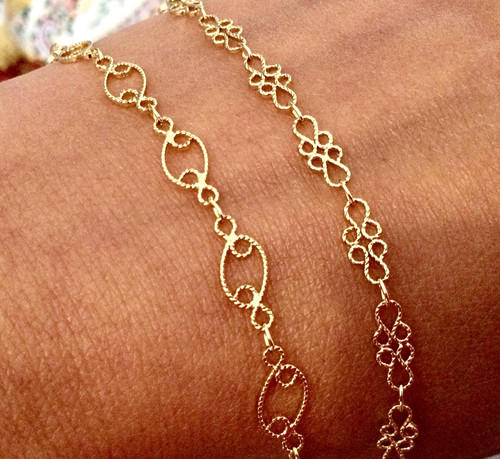 Lot bracelets plaqué 18k - lot, or