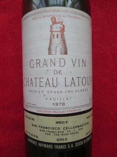 Château latour 1978 - latour, bouteille