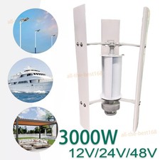 3KW Générateur à éolienne 12V/24V/48V Windmill Power Generator & MPPT Controller