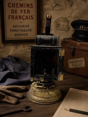 Ancienne lanterne sncf - sncf, à