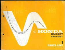 Parts List HONDA CM 125 T  /
