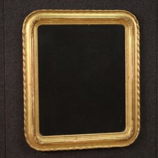 Plateau miroir bois doré