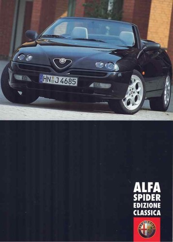 Brochure alfa romeo - brochure, spider