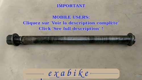 Axe roue arriere pour - de,