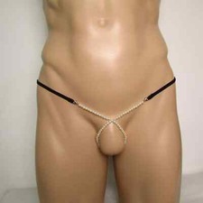 Micro String Hommes Sexy Noir