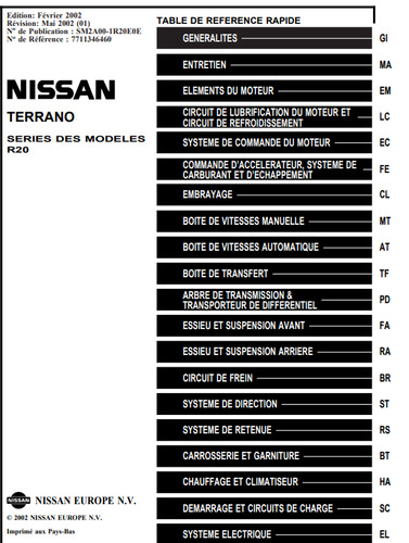 Manuel atelier nissan - manuel,