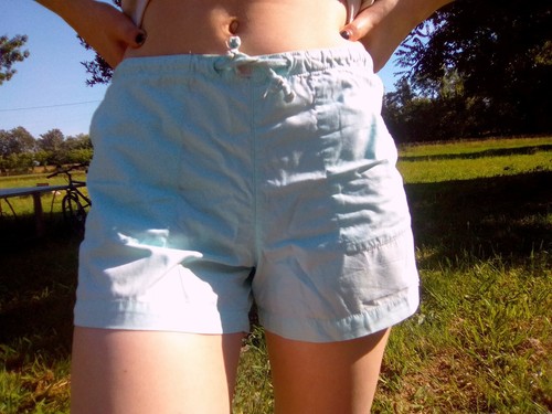 Adorable short turquoise clair - turquoise,