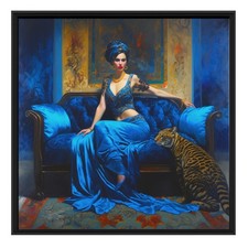 🌴✨ Exposition Osmose Gallery Bruxelles - Voyage en Bleu - 30x30 cm