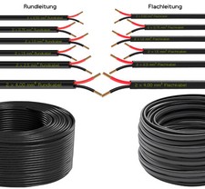 Vehicle cable car motor vehicle 2 x 0.50,0.75 1.0 1.5 2.5 4.00 mm² 2 pole round flat