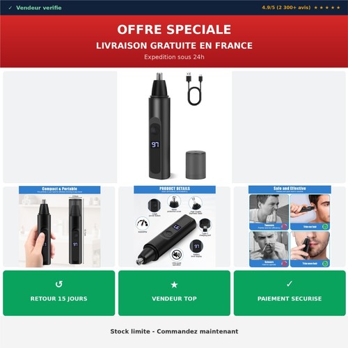 Tondeuse nez rechargeable