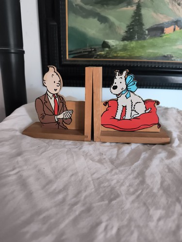 Serre livres vintage tintin - de,
