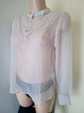 BLOUSE TRANSPARENTE TAILLE M