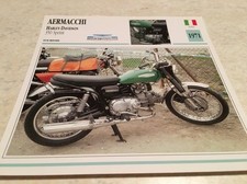 Carte moto Aermacchi Harley 350 Sprint 1971 collection Atlas Motorcycle Italie