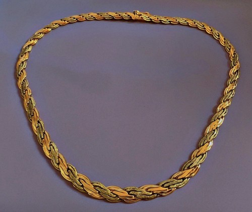 Collier plaqué 18carats - collier, or