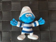 Smurfs Figure Toy Set - Blue and White Striped Marine Sweater - McDonald's