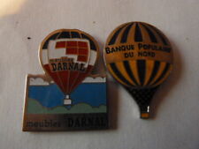  PIN'S HOT AIR BALLOONS / DARNAL FURNITURE + POP BANK / LOT OF 2 / # SupportUkraine