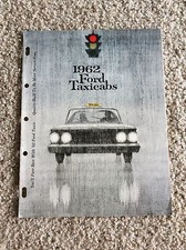 1962 Ford original Taxicabs sales handout from the dealerships