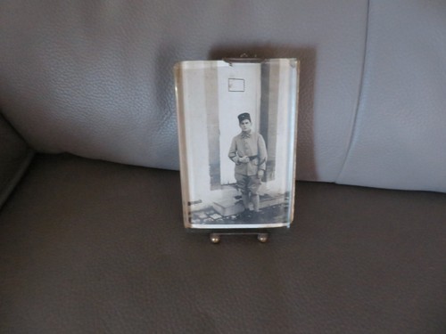 Ancien cadre photo verre - ancien,