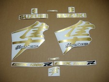 Stickers for Suzuki Hayabusa 1300R custom brushed gold decals graphics 1998 2007