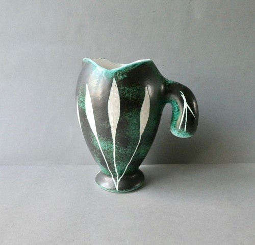 Signed ceramic pitcher vase