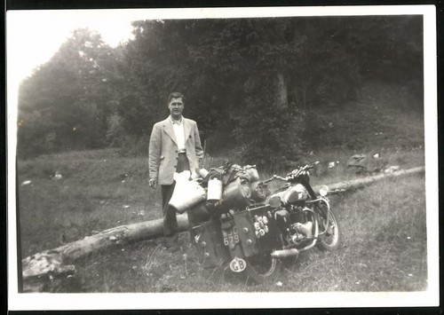 Photographie moto bsa - moto,
