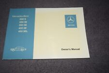 Owner's Manual Mercedes W 116 280 S-450 SEL 1973 First Class