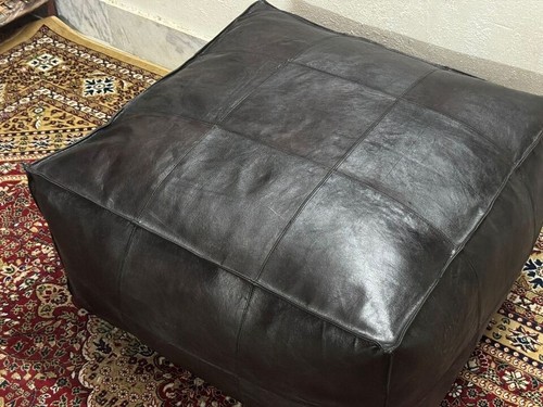 Tabouret cuir véritable - cuir,