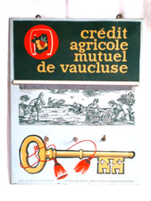 CARTON PUB PORTE CLE ANCIEN CREDIT AGRICOLE DU VAUCLUSE