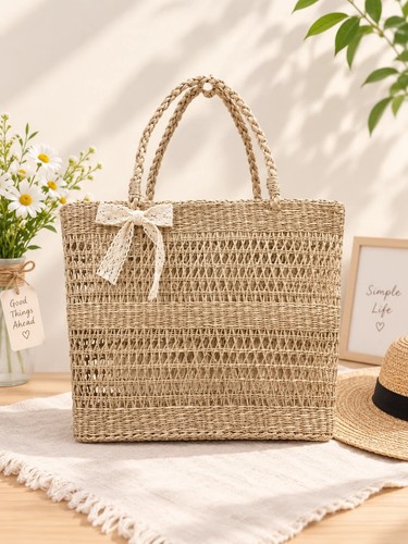 Sac cabas paille - sac, en