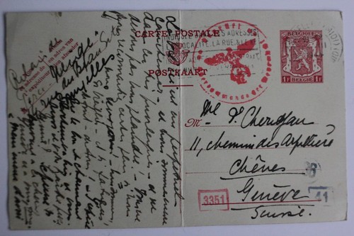 Cpa entier postal - entier, belgique