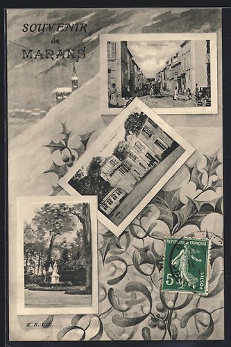 Cpa marans souvenir avec - souvenir,