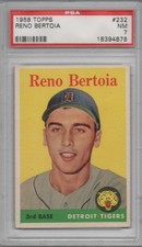 1958 Topps Reno Bertoia #232 PSA 7 NM Detroit Tigers