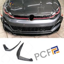 Carbon fibre Front Fog Lamp Eyelid Strip Cover For 2018-2020 VW Golf GTI MK7.5