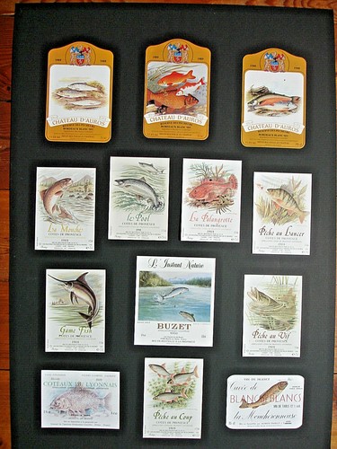 étiquettes décor poissons - 13,