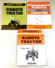 Kubota B6000E Tractor Service Parts Operators Repair Manual Owners Shop Book Set