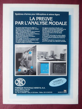 6/1987 PUB FN HERSTAL SYSTEMES D'ARMES HELICOPTERE POD AVION ORIGINAL FRENCH AD