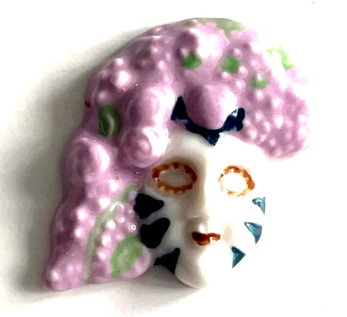 Fève carnaval masque raisin - carnaval,
