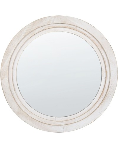 Miroir mural blanc cassé - miroir,