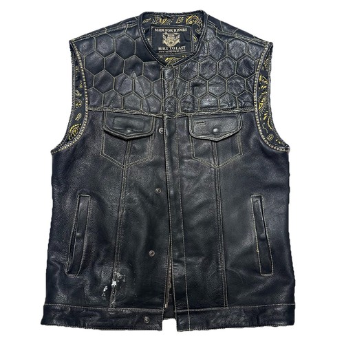Wcl apparel leather club vest - club,